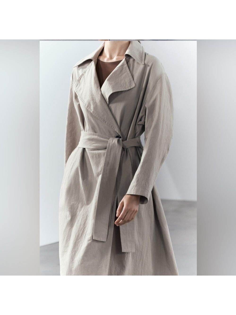 Zara Oversized Belted Trench